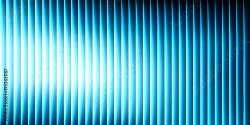 Blue and white abstract modern ribbed background with bright gradient. Vector illustration