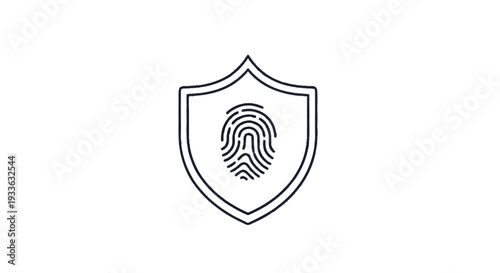 Fingerprint security shield icon representing identity protection.