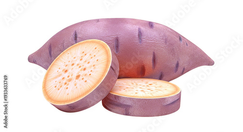 Sweet Potato Slice and Whole