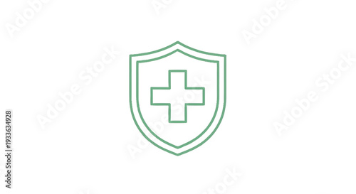 Free Download Health Shield Icon Symbolizing Protection and Safety. - GFXLoad