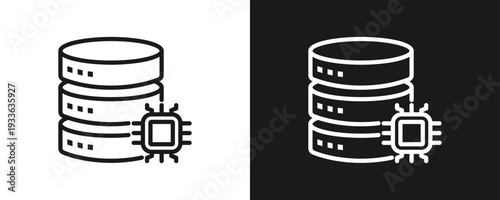 Intelligent Infrastructure Icon Set Outline In White And Black Background