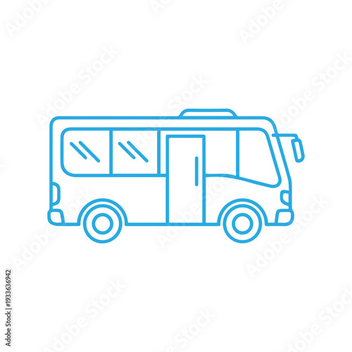 Wallpaper Mural Simple Bus Illustration Torontodigital.ca