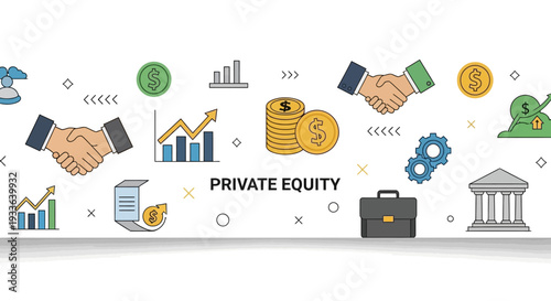 Financial Partnerships and Investments in Private Equity Sector Illustrated