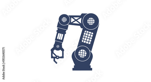 Industrial robotic arm for automated manufacturing processes.