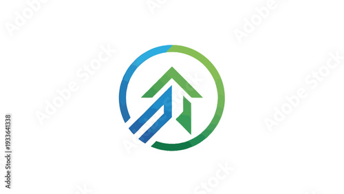 Logo with Arrows in Circle.