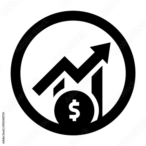 Free Download Circular Business Analytics Badge Icon – Black and White Finance Vector 2 - GFXLoad