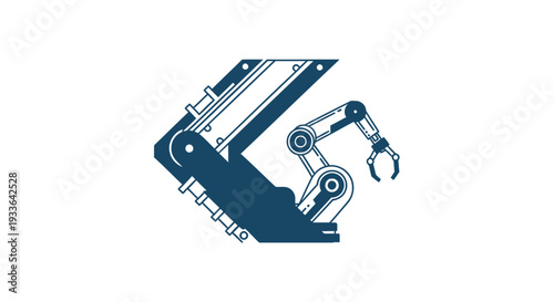 Industrial Robotic Arm Technology Automation Manufacturing.