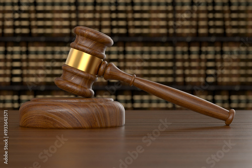 Judge book and legal law ad...