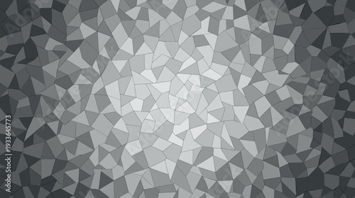 Abstract geometric pattern with a gradient of light gray to dark gray, creating a textured, low-poly effect.