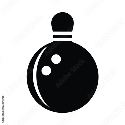 Bowling Ball Icon Vector Illustration