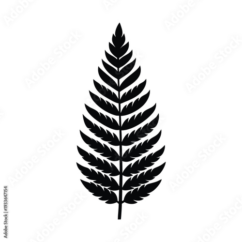 Fern Leaf Icon Vector Illustration