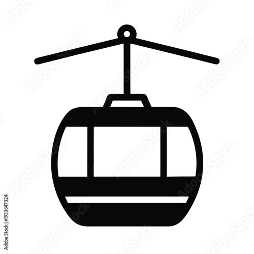 Gondola Lift Icon Vector Illustration