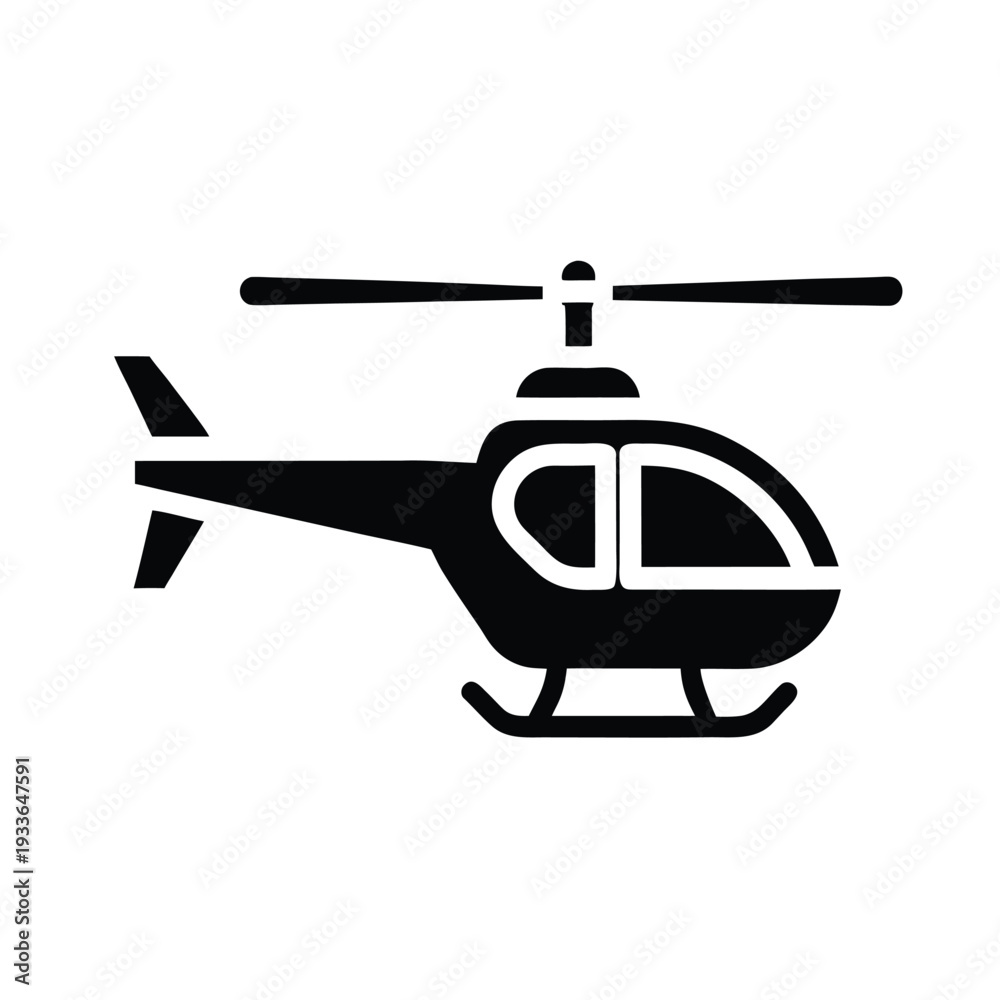 Obraz premium Helicopter Icon Vector Illustration