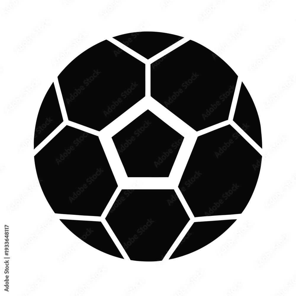 Fototapeta premium Soccer Ball Icon Vector Illustration