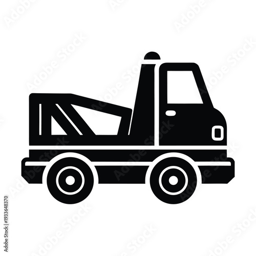 Tow Truck Icon Vector Illustration