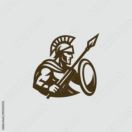 Spartan in War Logo