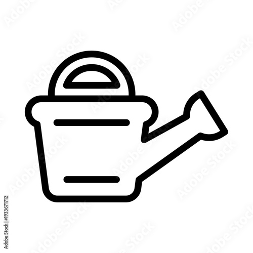 Line icon of a gardening watering can for hydrating plants