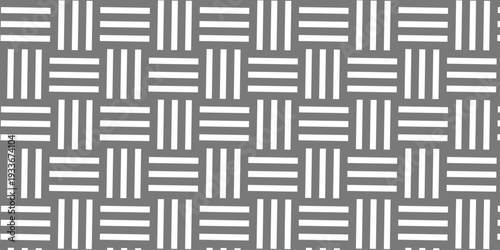 Abstract wall seamless structure pattern square overlap gray gradient stripes wall wallpaper decoration maze textile paper triangle background.