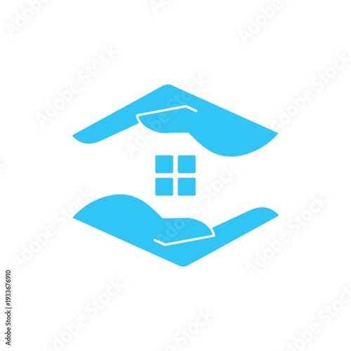 Home Care Logo Design Icon Vector Template