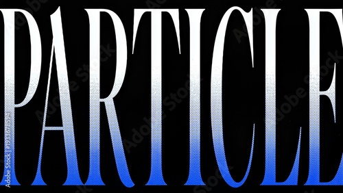 Large text graphic with gradient effect