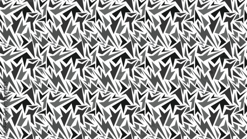 Modern dark camouflage-inspired geometric seamless pattern. Ideal for fashion prints, military themes, streetwear branding, textiles, and bold graphic projects.