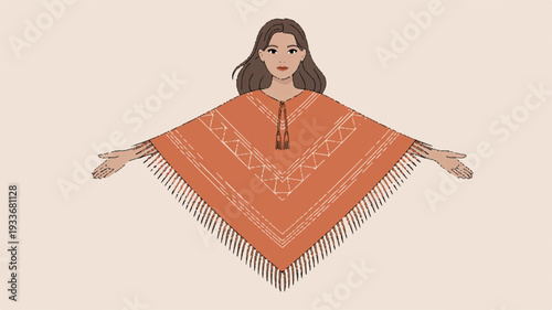 White easter bunny holding colorful flower basket with eggs on pastel background