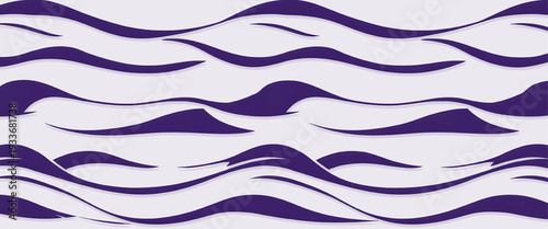 Abstract ocean waves in purple tones, stylized flowing water background illustration, modern decorative marine design ideal for posters, banners, and digital projects