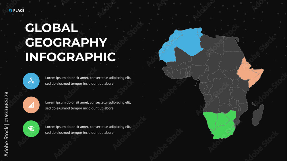Fototapeta premium Global Geography Infographic