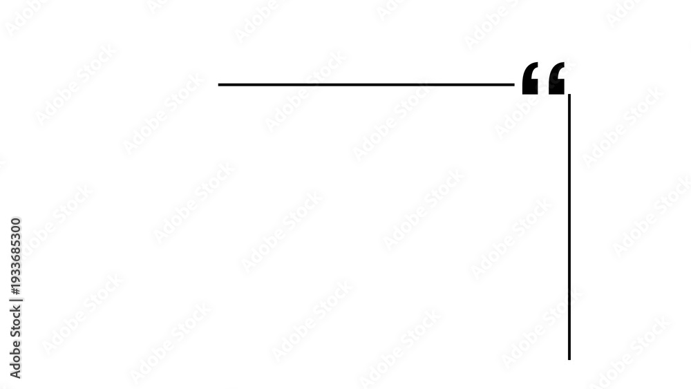 Obraz premium Blank quotes background for Highlighting Inspirational Text and Powerful Statements. Quotation Marks lines,