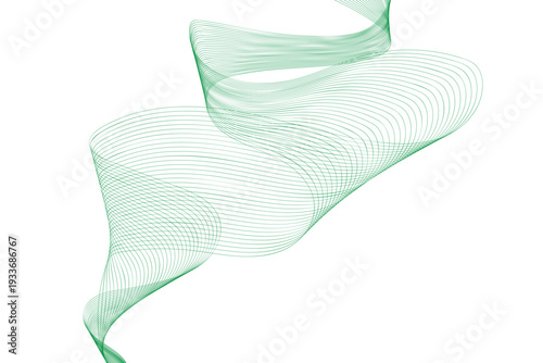 green chair on white background