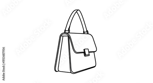 Simple Handbag Illustration Design Element.