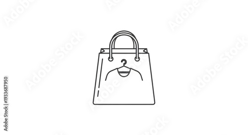Simple Handbag Illustration Design Element.