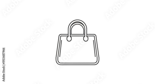 Simple Handbag Illustration Design Element.