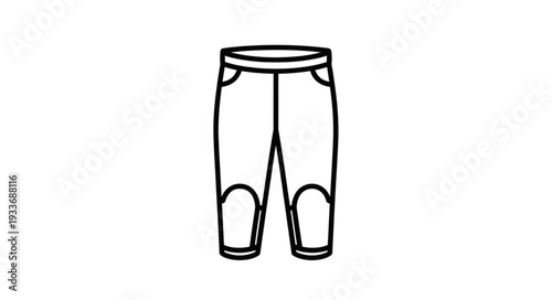 Simple Illustration of Cycling Shorts.