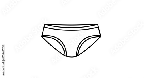 Simple Illustration of Womens Underwear.