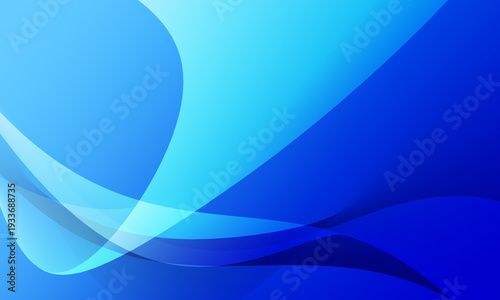 blue stripes lines wave curves with soft gradient abstract background