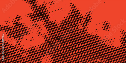 Halftone background vector, abstract background design with two tone pattern and copy space for editing your content
