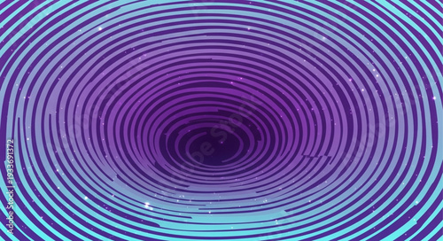 Abstract swirling vortex of purple and blue light.
