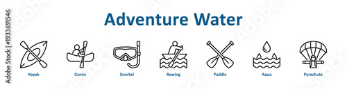-Adventure Water icon banner and collection