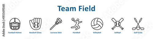 -Team Field icon banner and collection
