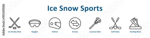 -Ice Snow Sports icon banner and collection