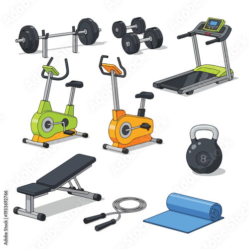 Home gym equipment fitness tools and exercise machines