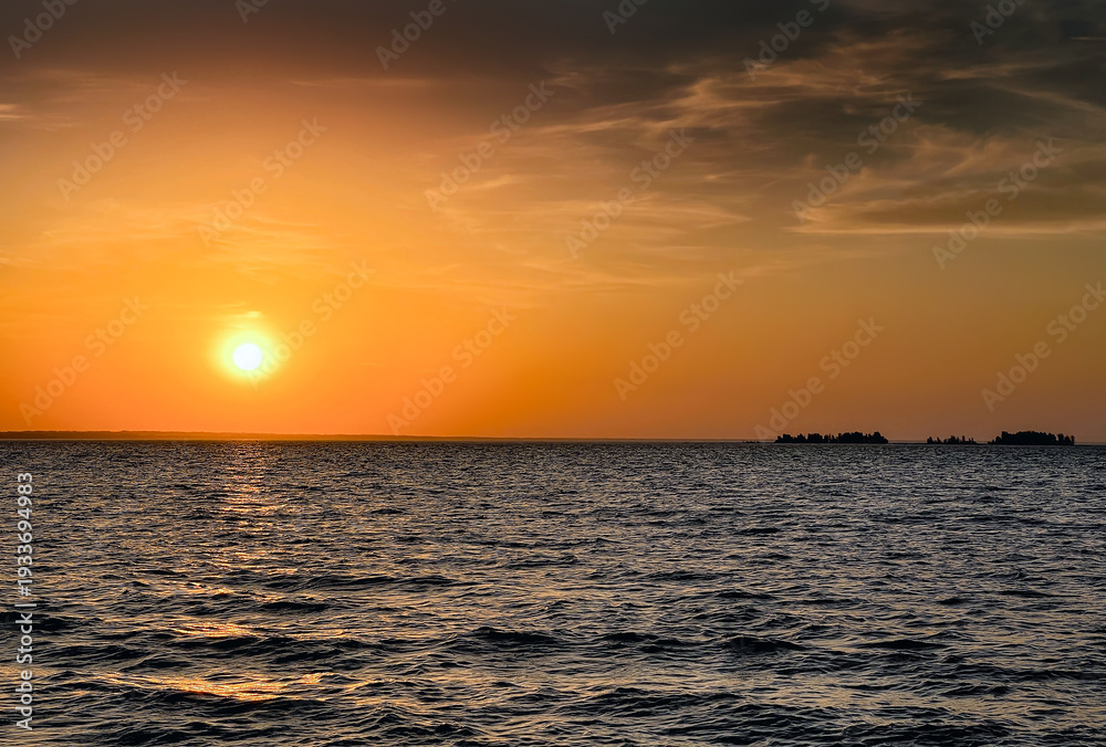 Fototapeta premium Evening Seaside Landscape