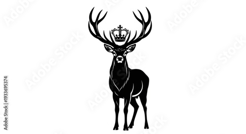 Stag with Crown on Antlers.
