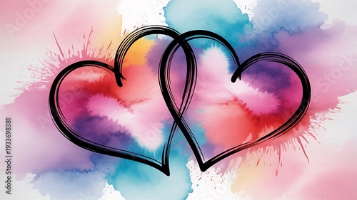 Watercolor Hearts  Heart Watercolor Paint