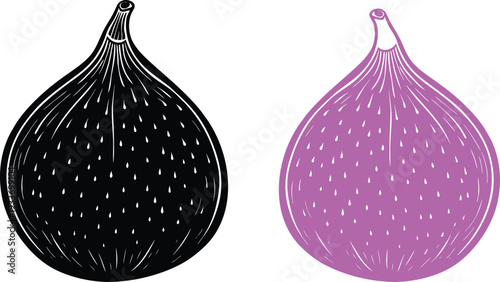 Illustration of two teardrop shaped objects