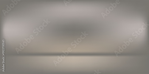 Empty grey studio background. Limbo dark bg. Product studio room. Limbo dark background. Abstract 3d backdrop for presentation. Minimal wall scene. Showcase, promotion display. Vector illustration