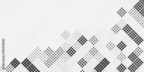 Halftone dotted background. Halftone effect pattern. Circle dots isolated on the white background.