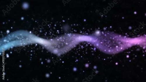 Dynamic digital abstract background with ethereal luminous particles and vibrant cosmic energy waves, creating a futuristic and conceptual deep space design ideal for modern projects