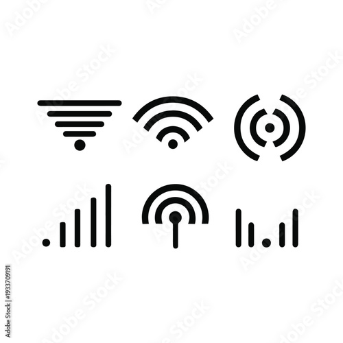 WiFi 5G Connection Symbols Pack
